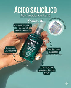 NiaGlow S10 serum Anti-Acné con acido salicilico