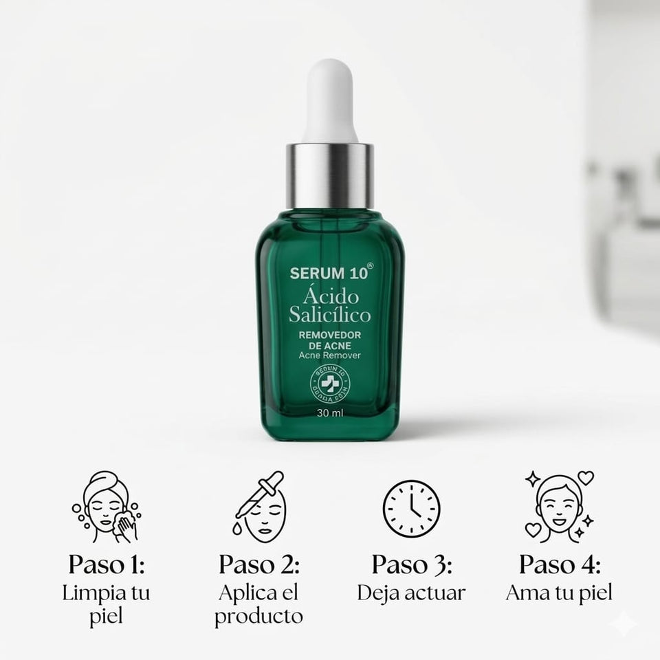 NiaGlow S10 serum Anti-Acné con acido salicilico